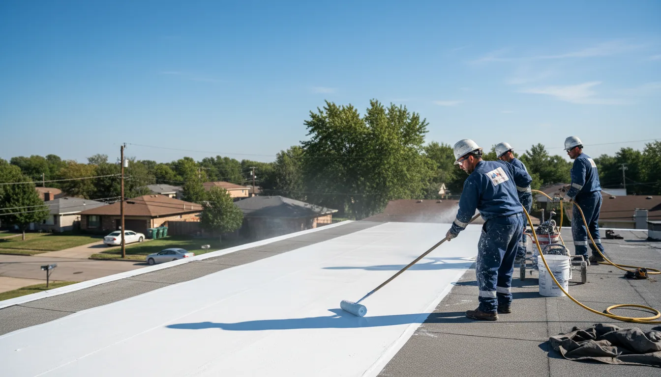 Commercial roof coating in Bexar, AR near me